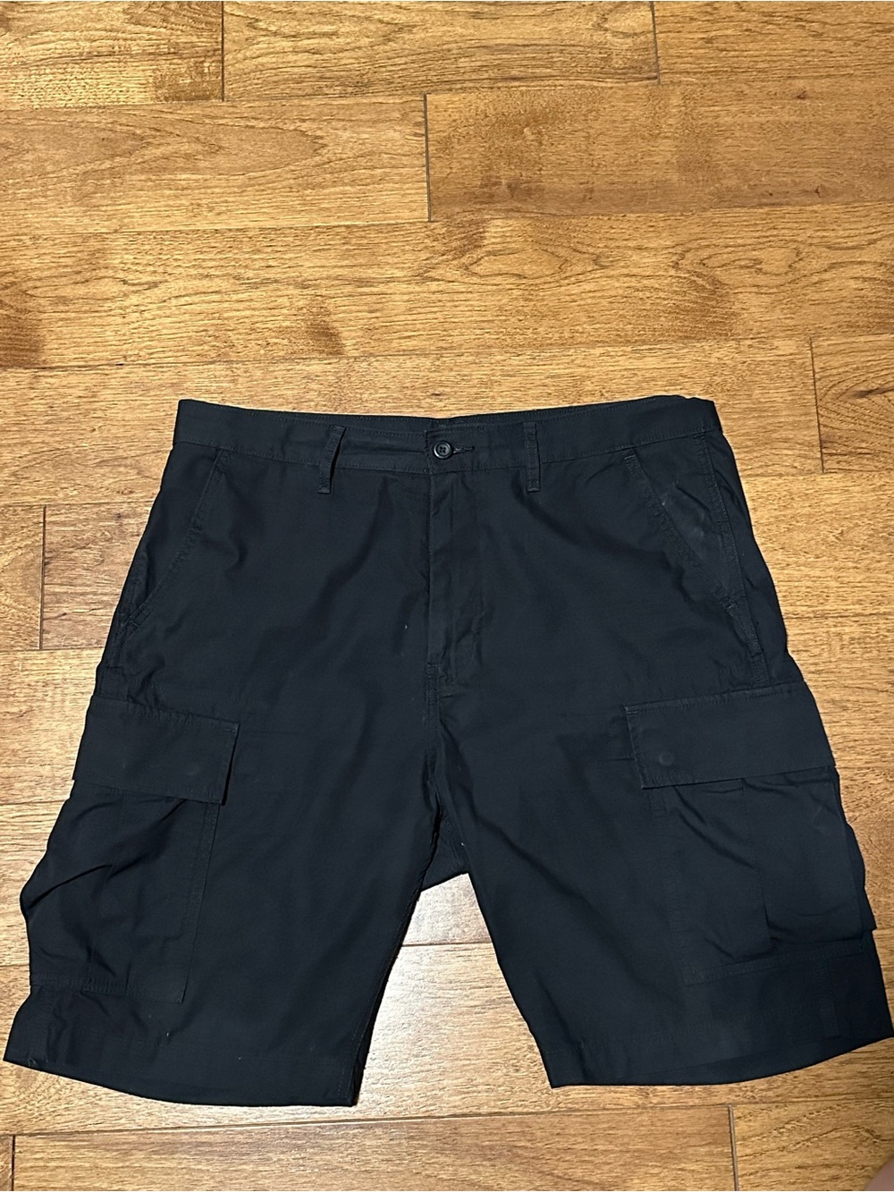 Levi's Black Cargo Shorts with Flap Pockets